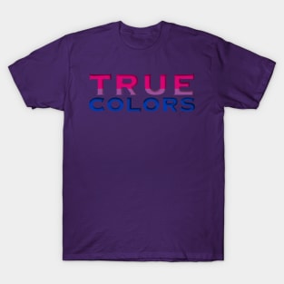 True Colors Bisexual Pride Flag T-Shirt